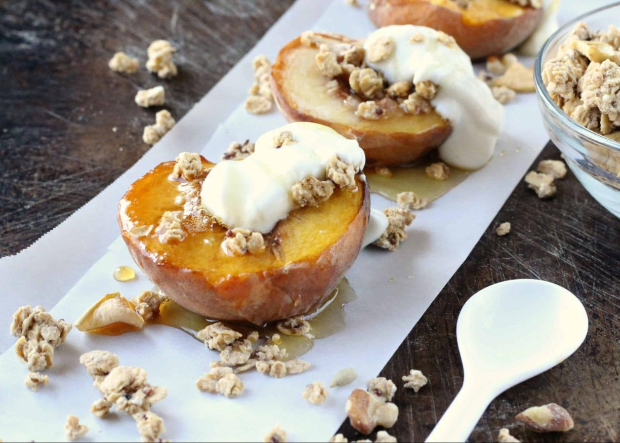 Granola-Stuffed Peaches